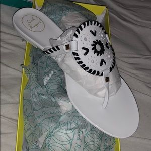 Georgica Jelly Jack Rogers white & black